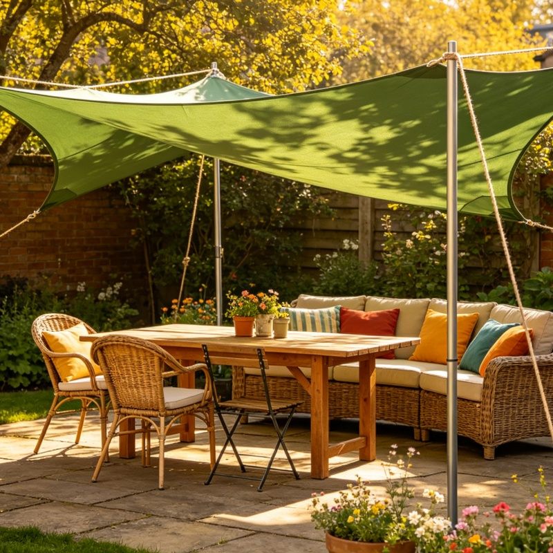 HDPE UV Protection Shade Sails για Camping Sun Shade Ξενοδοχεία Κήποι Αίθρια Πισίνες