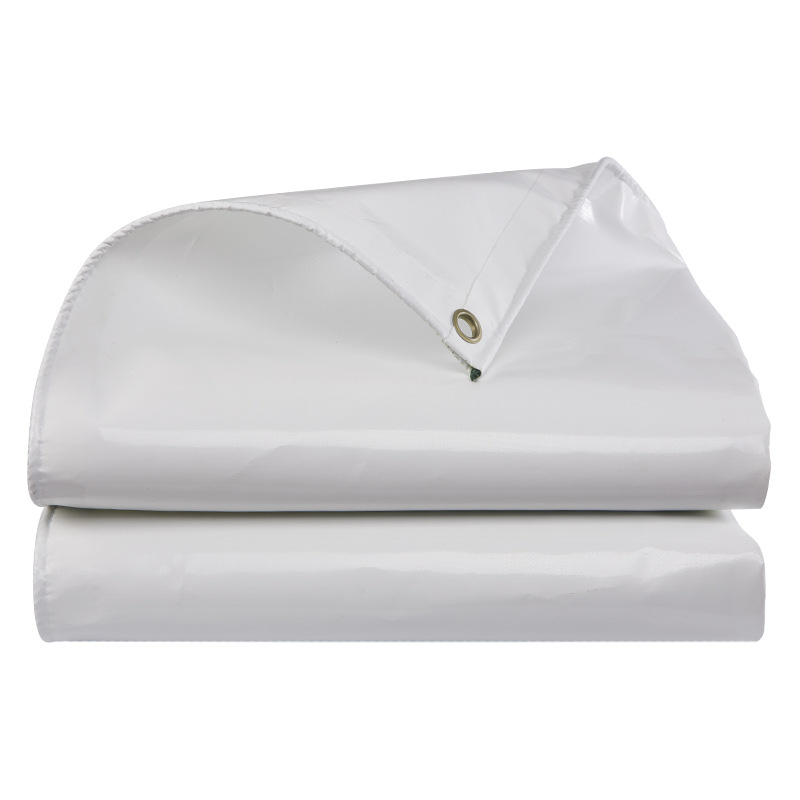 Λευκό φύλλο μουσαμά PVC μουσαμά